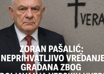 Zoran Pašalić: Neprihvatljivo vređanje građana zbog ispoljavanja verskih uverenja