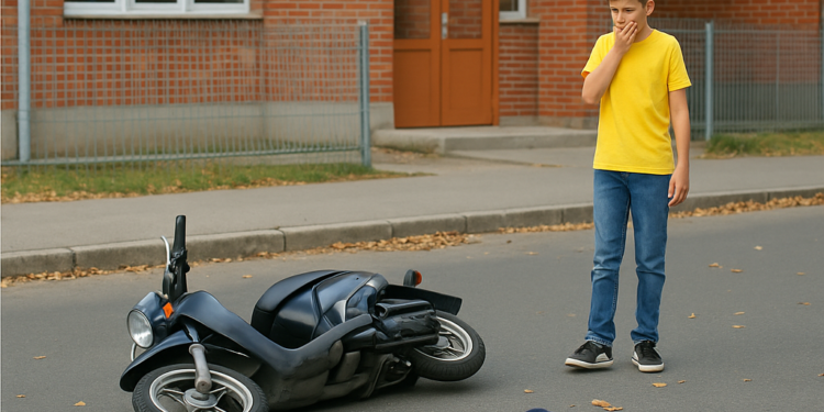 Nesreća ispred škole u Surčinu: Dečak (13) mopedom oborio devojčicu (11) 1 Nesreća ispred škole u Surčinu: Dečak (13) mopedom oborio devojčicu (11)