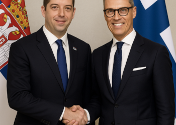 Đurić se sastao sa finskim predsednikom Aleksandrom Stubom