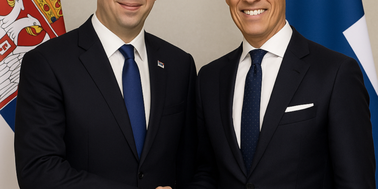 Đurić se sastao sa finskim predsednikom Aleksandrom Stubom