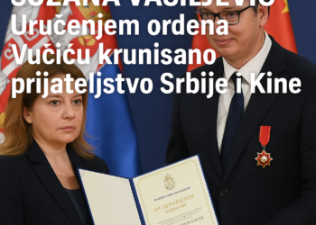 Suzana Vasiljević: Uručenjem ordena Vučiću krunisano prijateljstvo Srbije i Kine 3 Suzana Vasiljević: Uručenjem ordena Vučiću krunisano prijateljstvo Srbije i Kine