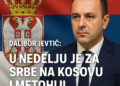 Dalibor Jevtić: U nedelju je za Srbe na Kosovu i Metohiji referendum