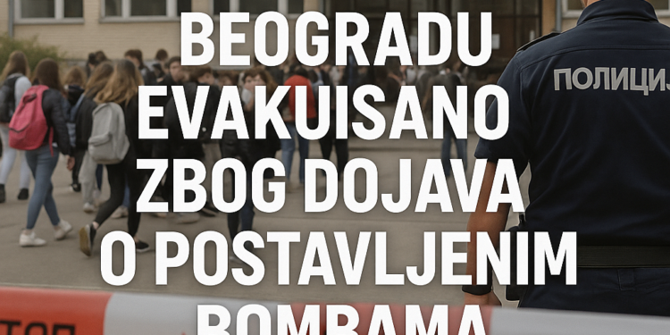 Više škola u Beogradu evakuisano zbog dojava o postavljenim bombama 1 Više škola u Beogradu evakuisano zbog dojava o postavljenim bombama