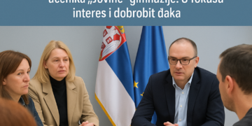 Ministar prosvete razgovarao sa roditeljima učenika iz Novog Sada Dejan Vuk Stanković razgovarao sa roditeljima učenika „Jovine“ gimnazije:U fokusu interes i dobrobit đaka