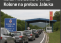 Pojačane granice sa Srbijom nakon incidenta u Tivtu: Kolone na prelazu Jabuka