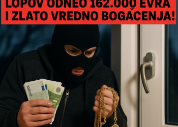 Teška krađa u Boljevcu: Lopov odneo 162.000 evra i zlato vredno bogaćenja!