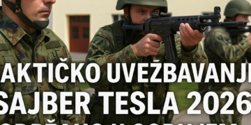 Taktičko uvežbavanje „Sajber Tesla 2026“ održano u Gornjem Milanovcu Taktičko uvežbavanje „Sajber Tesla 2026“ izvedeno u kasarni u Gornjem Milanovcu