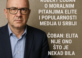 Robert Čoban o moralnim pitanjima elite i popularnosti medija u Srbiji Čoban: Elita nije ono što je nekad bila 2 Robert Čoban o moralnim pitanjima elite i popularnosti medija u Srbiji Čoban: Elita nije ono što je nekad bila