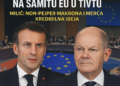 Kredibilitet non-pejpera Makrona i Mercea na Samitu EU u Tivtu Milić: Non-pejper Makrona i Merca kredibilna ideja