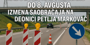 Izmena saobraćaja na državnom putu I A zbog radova na nadvožnjaku do 8. avgusta Izmena saobraćaja na deonici petlja Markovac