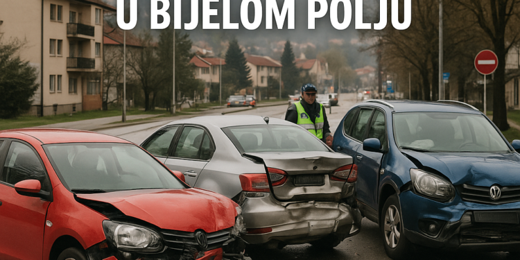 Tri vozila sudarila se u saobraćajnoj nezgodi u Bijelom Polju 1 Tri vozila sudarila se u saobraćajnoj nezgodi u Bijelom Polju