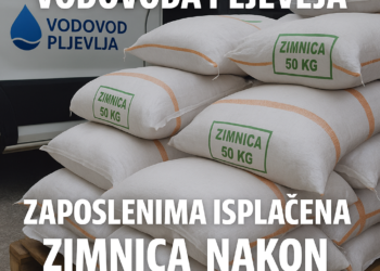Rekordni rezultati Vodovoda Pljevlja: Zaposlenima isplaćena zimnica nakon višegodišnje pauze!
