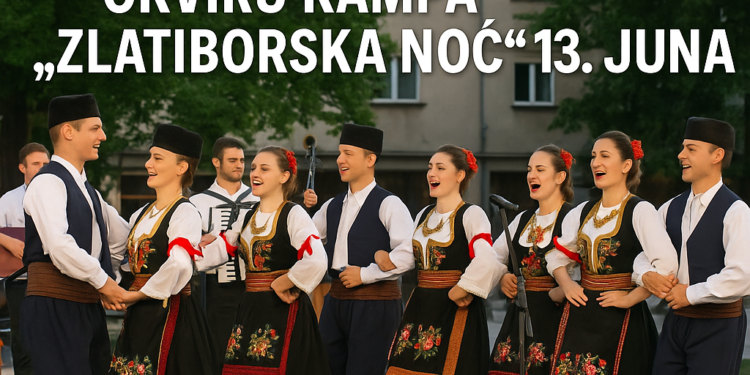 Folklorni ansambli oživeli Kraljev trg: Koncert u okviru kampa 'Zlatiborska noć' 13. juna 1 Folklorni ansambli oživeli Kraljev trg: Koncert u okviru kampa ‘Zlatiborska noć’ 13. juna