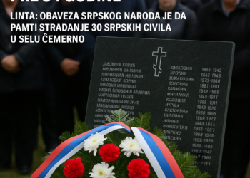 Sećanje na stradanje 30 civila u Čemernom kod Ilijaša pre 34 godine Linta: Obaveza srpskog naroda je da pamti stradanje 30 srpskih civila u selu Čemerno 2 Sećanje na stradanje 30 civila u Čemernom kod Ilijaša pre 34 godine Linta: Obaveza srpskog naroda je da pamti stradanje 30 srpskih civila u selu Čemerno
