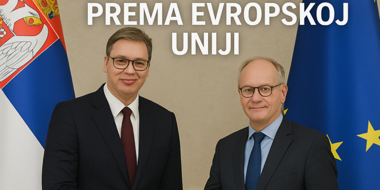 Vučić i Kopman razgovarali o napretku Srbije prema Evropskoj uniji Vučić sa Kopmanom o daljem napretku Srbije na evropskom putu