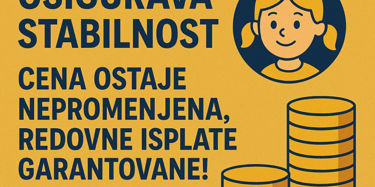 „Naša Zlatka“ osigurava stabilnost: cena ostaje nepromenjena, redovne isplate garantovane! 1 „Naša Zlatka“ osigurava stabilnost: cena ostaje nepromenjena, redovne isplate garantovane!