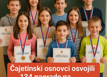 Čajetinski osnovci osvojili 134 nagrade na republičkim takmičenjima!