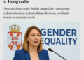 Srbija ističe napredak u rodnoj ravnopravnosti na konferenciji u Beogradu Nevena Jovanović: Srbija raspolaže razvijenim zakonodavnim i strateškim okvirom u oblasti rodne ravnopravnosti 5 Srbija ističe napredak u rodnoj ravnopravnosti na konferenciji u Beogradu Nevena Jovanović: Srbija raspolaže razvijenim zakonodavnim i strateškim okvirom u oblasti rodne ravnopravnosti