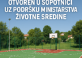 Novi sportski teren otvoren u Sopotnici uz podršku Ministarstva životne sredine