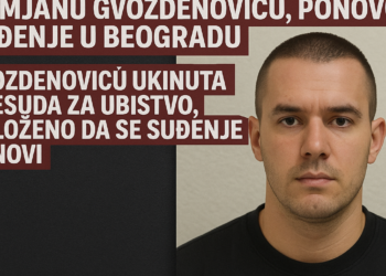 Apelacioni sud ukinuo presudu Damjanu Gvozdenoviću, ponovo suđenje u Beogradu Gvozdenoviću ukinuta presuda za ubistvo, naloženo da se suđenje ponovi