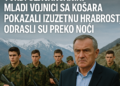 Hrabrost mladih vojnika na Košarama zaslužuje najviše priznanje, tvrdi Šljivančanin Duško Šljivančanin: Mladi vojnici sa Košara pokazali izuzetnu hrabrost, odrasli su preko noći 3 Hrabrost mladih vojnika na Košarama zaslužuje najviše priznanje, tvrdi Šljivančanin Duško Šljivančanin: Mladi vojnici sa Košara pokazali izuzetnu hrabrost, odrasli su preko noći