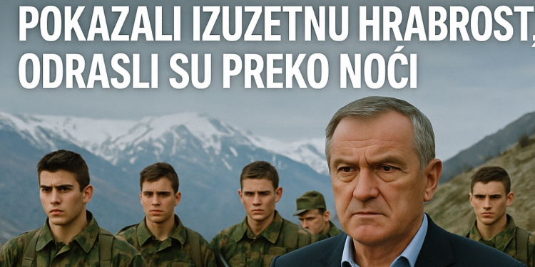 Hrabrost mladih vojnika na Košarama zaslužuje najviše priznanje, tvrdi Šljivančanin Duško Šljivančanin: Mladi vojnici sa Košara pokazali izuzetnu hrabrost, odrasli su preko noći 1 Hrabrost mladih vojnika na Košarama zaslužuje najviše priznanje, tvrdi Šljivančanin Duško Šljivančanin: Mladi vojnici sa Košara pokazali izuzetnu hrabrost, odrasli su preko noći
