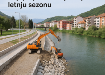 Uređenje obala reke Lim u Prijepolju nastavlja se pred letnju sezonu 2 Uređenje obala reke Lim u Prijepolju nastavlja se pred letnju sezonu