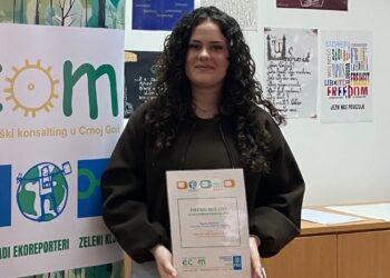 Tamara Vujanović osvojila prvo mjesto na konkursu „Mladi ekoreporteri Crne Gore“!