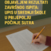 Objavljeni rezultati završnog ispita: Upis u srednje škole u Prijepolju počinje sutra 7 Objavljeni rezultati završnog ispita: Upis u srednje škole u Prijepolju počinje sutra