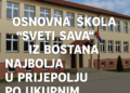 Osnovna škola ‘Sveti Sava’ iz Bostana najbolja u Prijepolju po ukupnim rezultatima