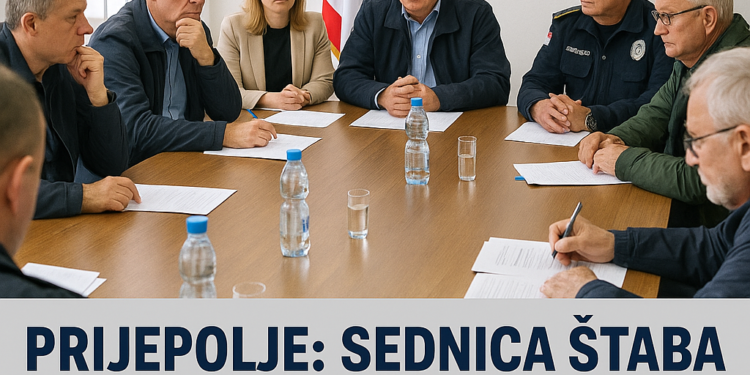 Prijepolje: Sednica Štaba za vanredne situacije o zaštiti i vodosnabdevanju