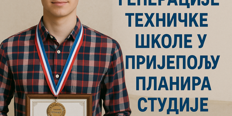 Učenik generacije Tехничke škole u Prijepolju planira studije u Boloñi